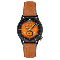 Hawker Typhoon Baldwin Automatic Orange / Brown Leather | Orange Dial