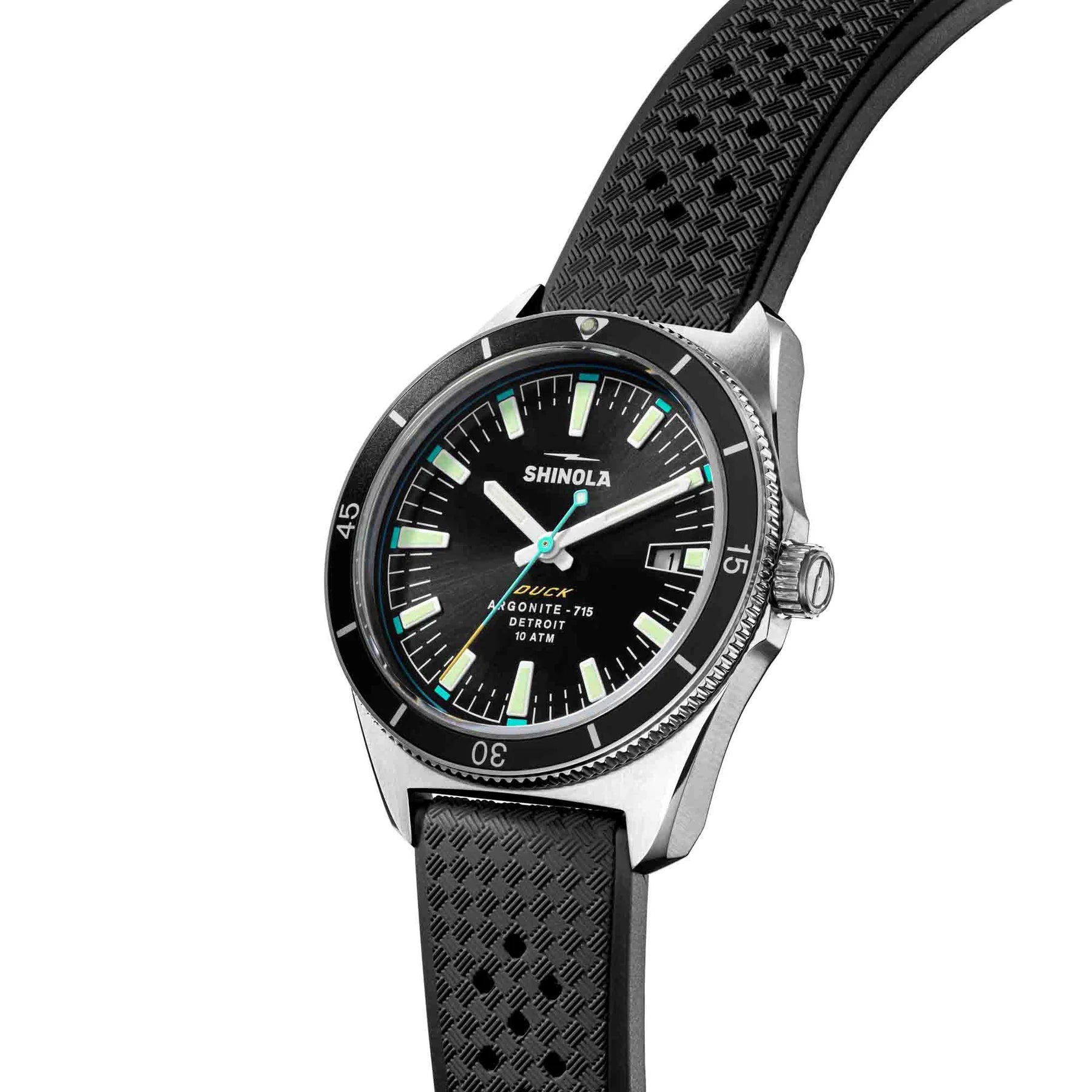 The Duck 40mm Black | Black Dial