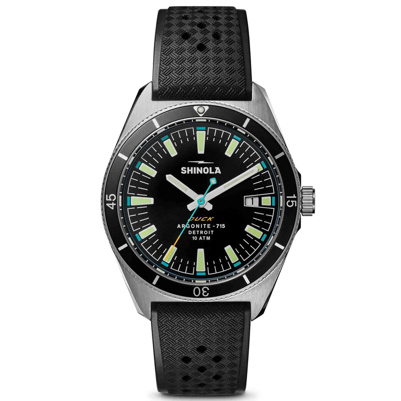 The Duck 40mm Black | Black Dial
