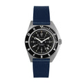 STRAP, 20mm, ITALIAN LEATHER, CROSS HATCH, PARKERIZED BUCKLE, ROYAL BLUE, STANDARD ITALIAN LEATHER, CROSS HATCH |  Dial