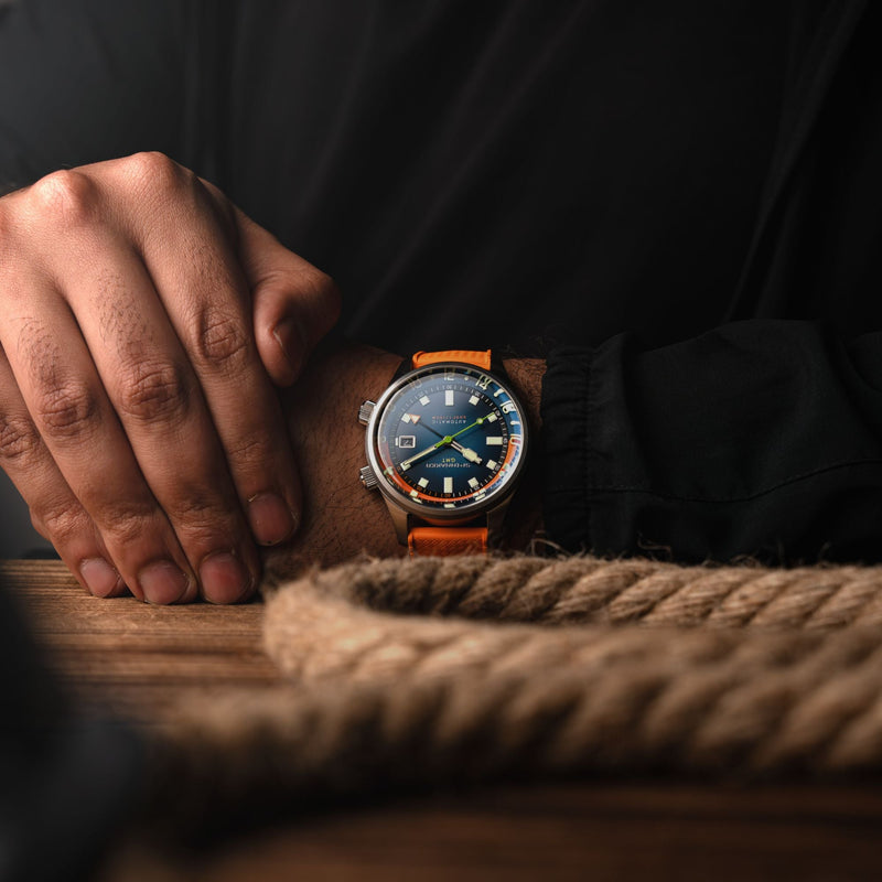 Bradner GMT Automatic Blue/Stainless Steel | Blue Dial