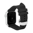 Silicone Adjustable Deployment Band  for Apple Watch Ultra & Series 8/7/6/5/4/3/2/1/SE Black (42mm | 44mm | 45mm | 49mm) |  Dial