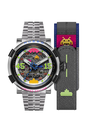 Orion Automatic Space Invaders Limited Edition Silver / Stainless Steel | Silver Dial