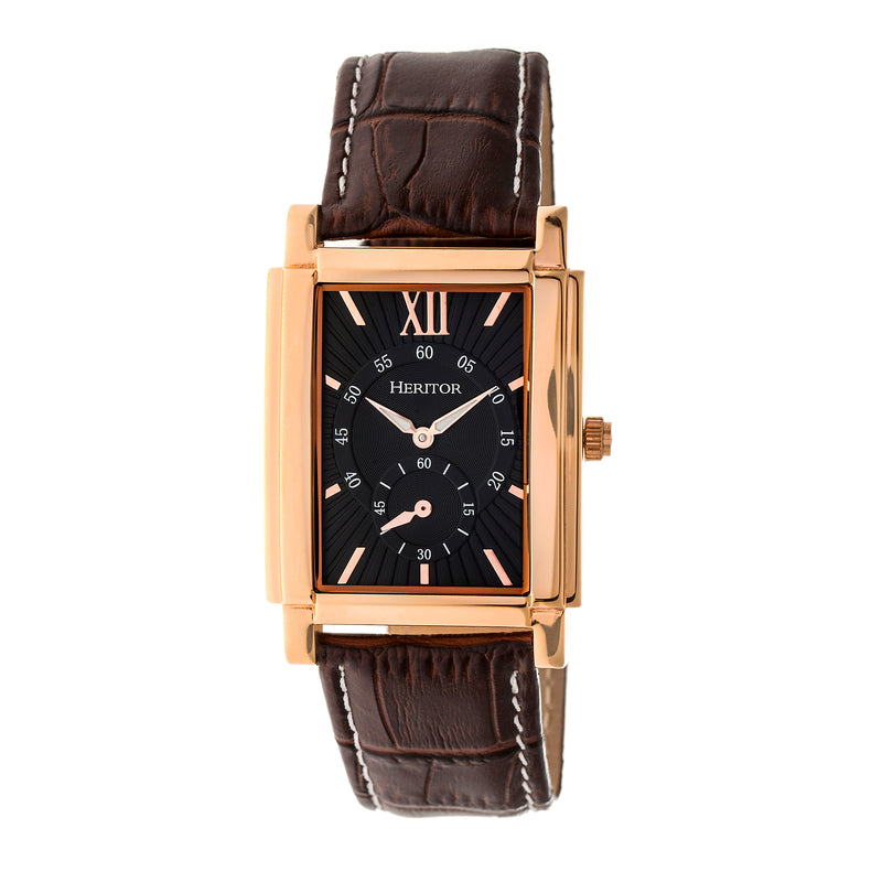 Frederick Rose Gold/Black | Brown Dial