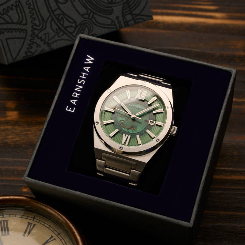 Discovery Drake Skeleton Automatic Green / Stainless Steel | Green Dial