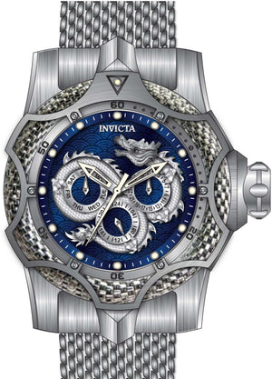 Venom 53mm / Blue and Silver / Silver | Blue and Silver Dial
