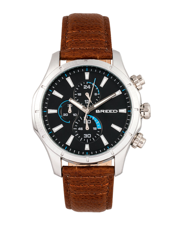 Lacroix Silver/Brown | Black Dial