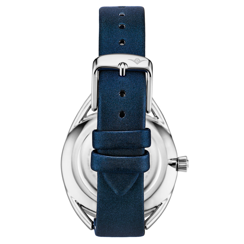 Symphony-995.03 Blue Leather | Silver Dial