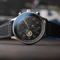 Classic Chronograph Black / Leather Black Dial
