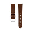 STRAP, 20mm, ITALIAN LEATHER, CROSS HATCH, PARKERIZED BUCKLE, COGNAC, STANDARD ITALIAN LEATHER, CROSS HATCH