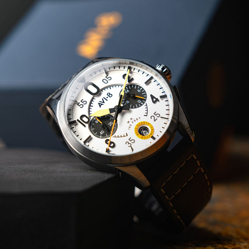 Lock Chronograph Imperial War Museums Edition White / Leather | White Dial