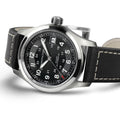 KHAKI FIELD Black / Leather Black Dial