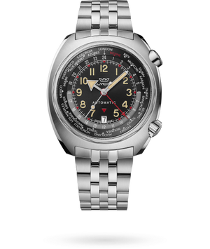 Airman SST GMT 43mm / Black and Red / Silver Red-Black Dial