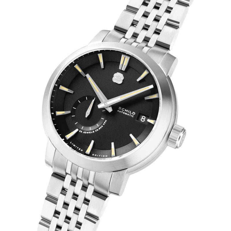 Heinrich Black / Stainless Steel | Black Dial