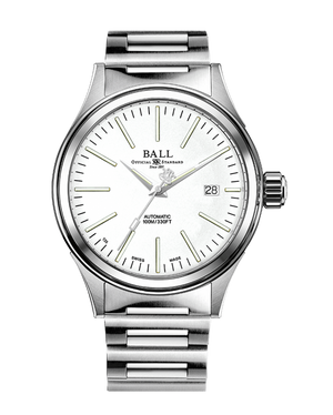 Fireman Enterprise White / Steel | White Dial