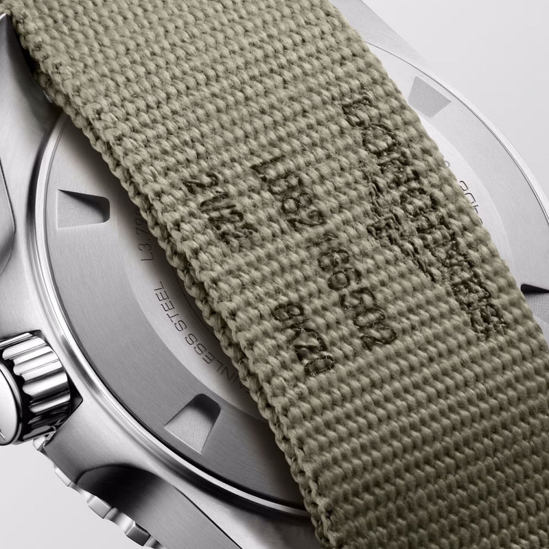 HYDROCONQUEST GMT Green / Fabric | Green Dial