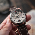 Lock Chronograph White / Leather | White Dial