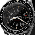 Divers Quartz Black NGM/Steel Bracelet | Matte Black Dial