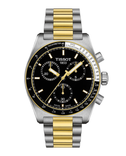 PR516 Chronograph Silver-tone/ Yellow Gold | Black Dial