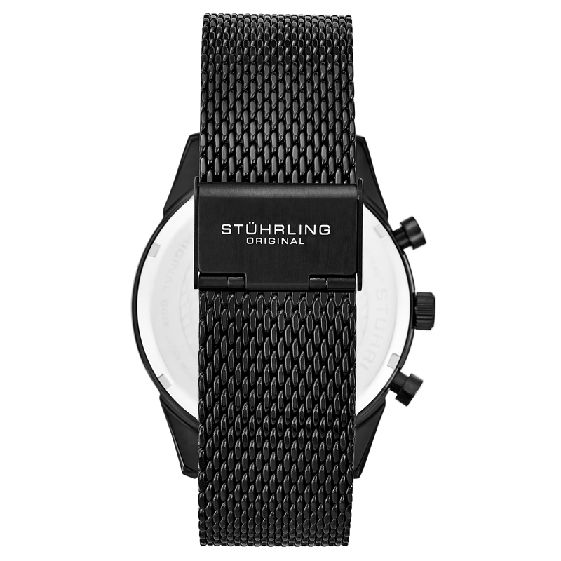 Rialto 3975 Quartz 44 MM Chronograph | Black Dial