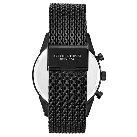 Rialto 3975 Quartz 44 MM Chronograph | Black Dial