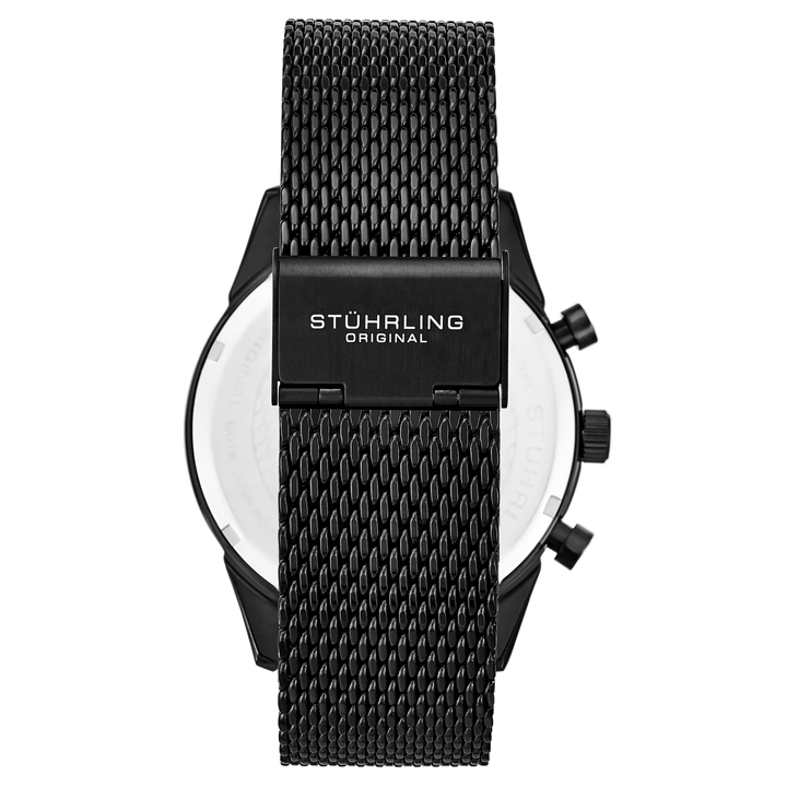 Rialto 3975 Quartz 44 MM Chronograph | Black Dial