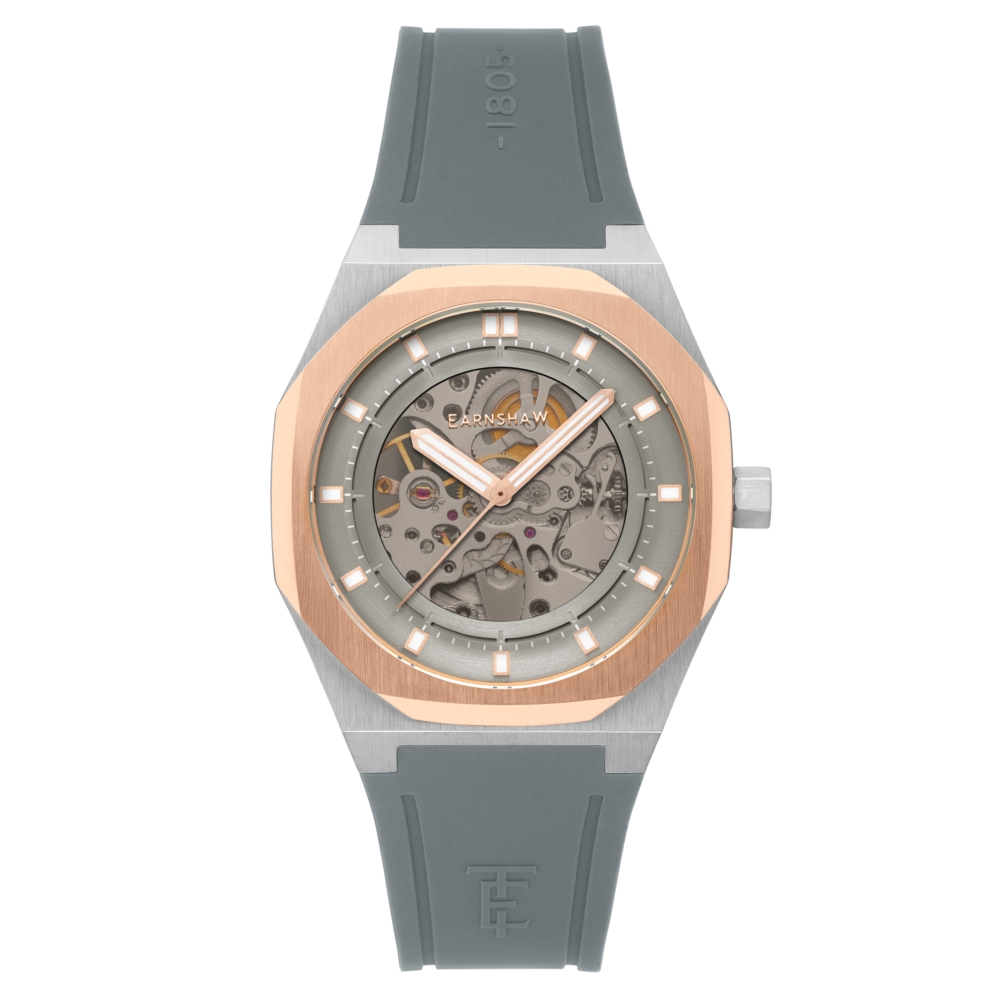 Discovery Drake Skeleton Automatic Grey / Gray Silicone | Grey Dial