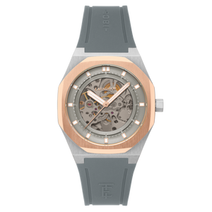 Discovery Drake Skeleton Automatic Grey / Gray Silicone | Grey Dial