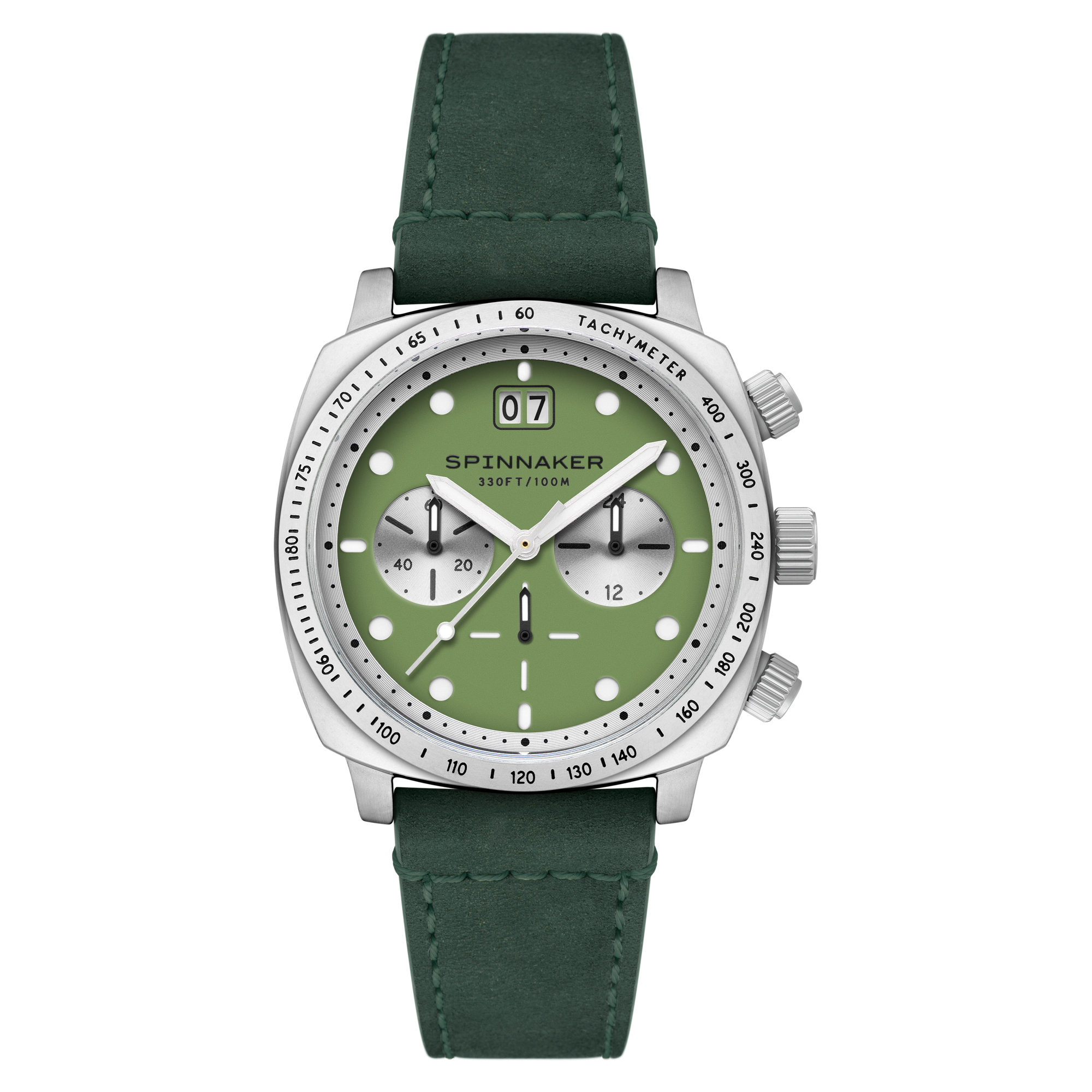 Hull Chronograph Green / Leather Green Dial