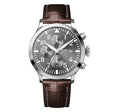 Vaughn Swiss automatic ETA 7750 pilot chronograph gray Dial, Italian Leather Strap | Gray Dial