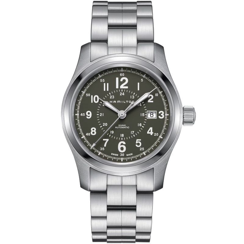 Khaki Field Auto Silver/SS | Green Dial