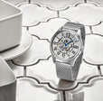 3942M Automatic 42mm Skeleton Silver/Stainless Steel | Silver Dial