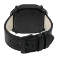 Quattro Zone GV2 Swiss Quartz, 316L Black Case, Black Bezel, Black dial, Sub Dials, Black Italian Leather Strap | Black Dial