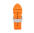 Silicone Adjustable Deployment Band  for Apple Watch Series 8/7/6/5/4/3/2/1/SE Orange (38mm | 40mm | 41mm) |  Dial