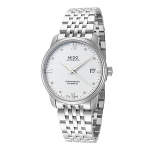 Baroncelli 34mm / White / Silver | White Dial
