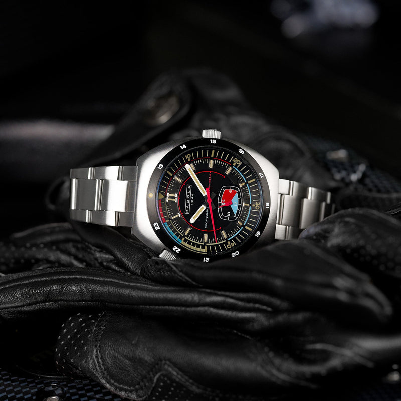 Giulia Meca-Quartz Black / Stainless Steel | Black Dial