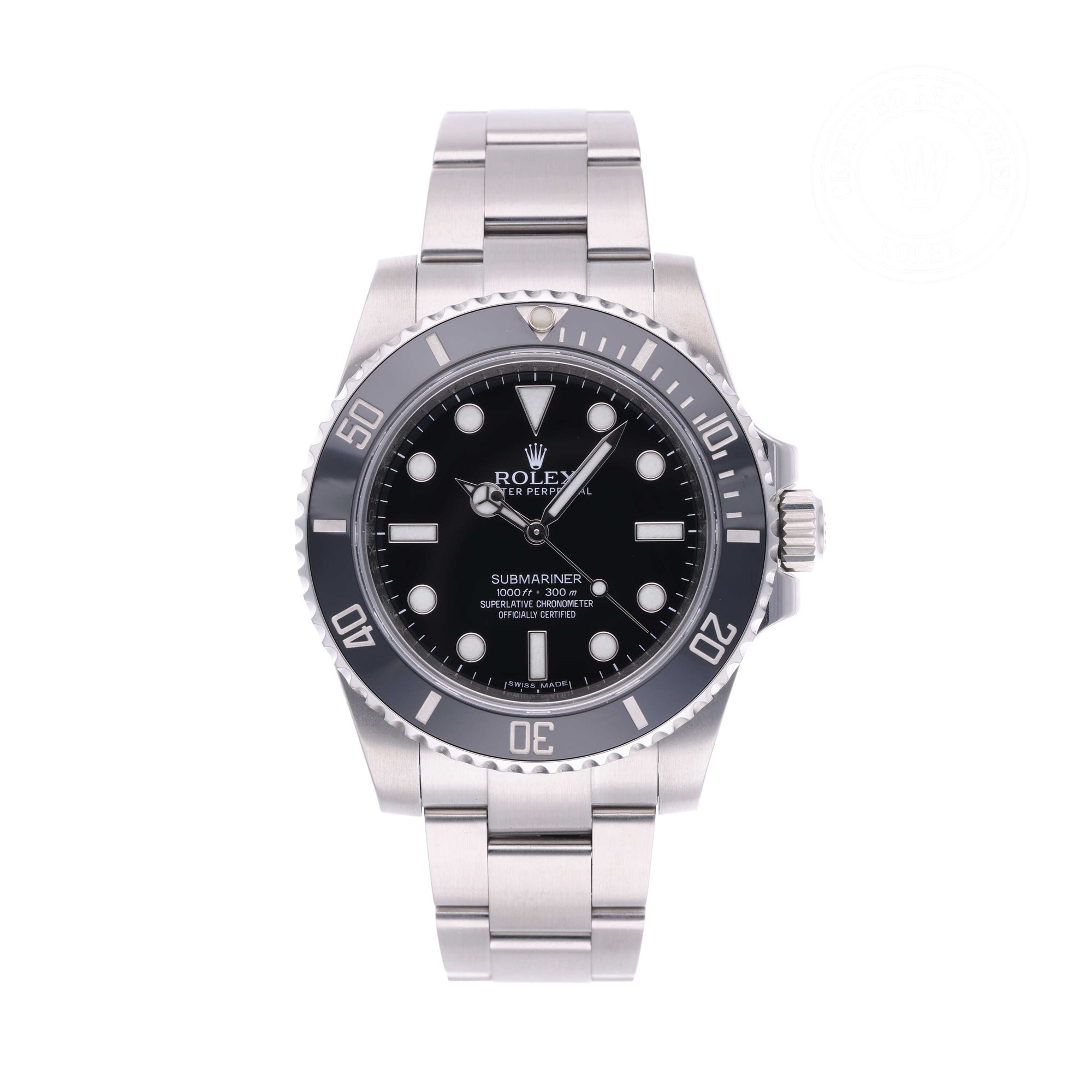 Submariner (Pre-Owned) Black Dial No Date - Pre-Owned Black Dial