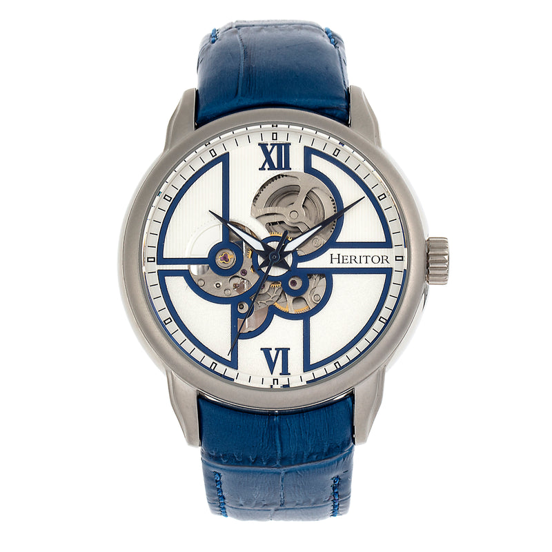 Sanford Silver/Blue | White Dial