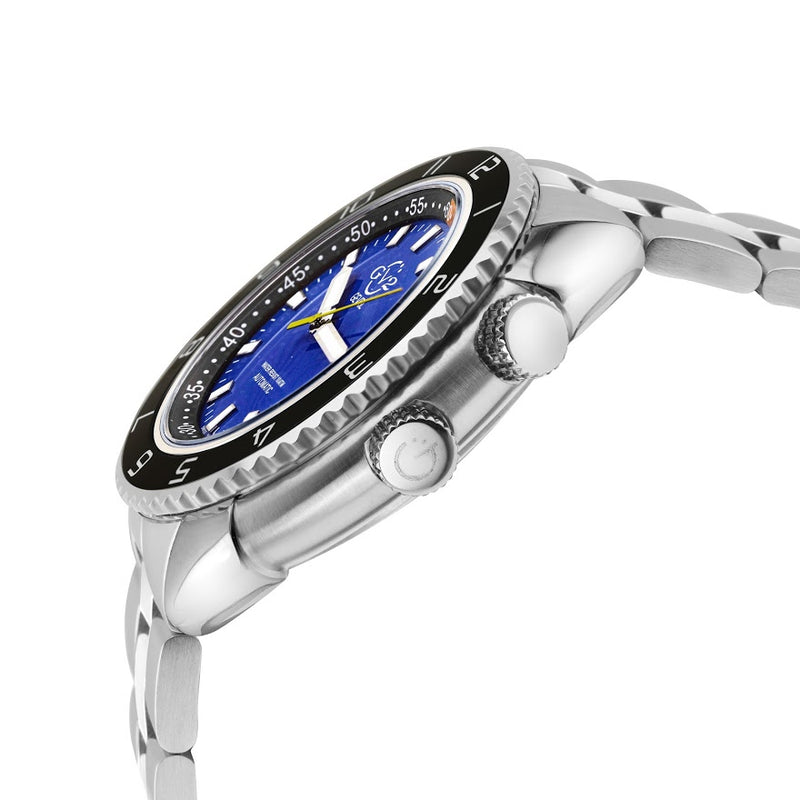 Squalo Swiss Made Automatic Diver watch Ceramic bezel inner rotating ring Blue | Blue Dial