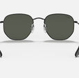 HEXAGONAL FLAT LENSES MEN'S Black / Polar Green |  Dial