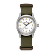 Khaki Field White / Textile | White Dial