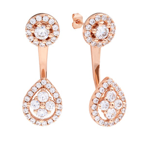 Juliet Jacket Earrings 18k Rose Gold