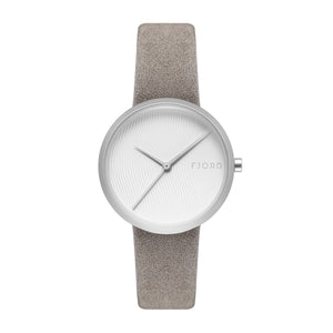 Laurens Silver / Leather | White Dial