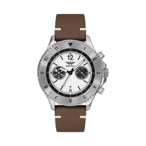 PNY White Leather 42m White - {Extended Ship Time} |  Dial
