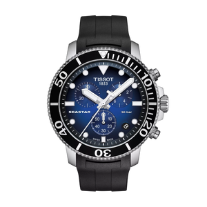 Seastar 1000 Chronograph Blue / Rubber | Blue Dial