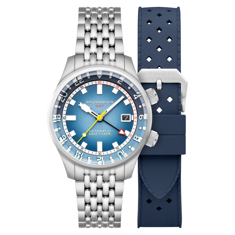 Bradner GMT Automatic Blue/Stainless Steel | Blue Dial