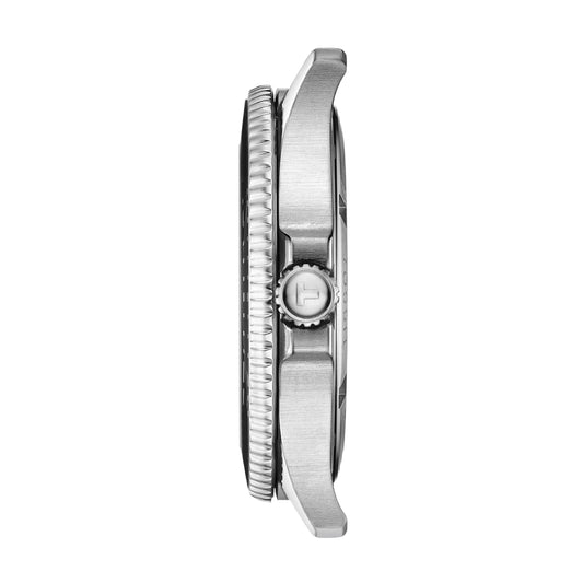 SEASTAR 1000 Black / Stainless Steel Black Dial