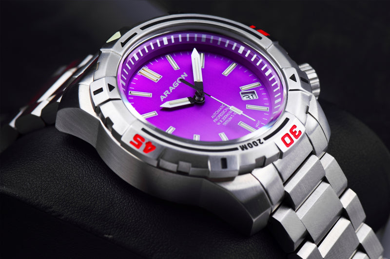 Sea Striker T100 16 tubes Automatic 40mm Purple | Purple Dial