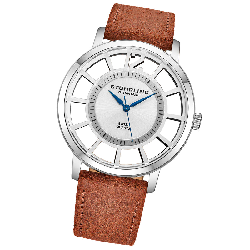 Symphony Light Brown/Leather/Silver Dial/Silver Case 388S2.03 | Silver Dial