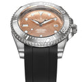 Damascus Deep Marine Explorer II Damascus Bezel | Rose Gold Dial